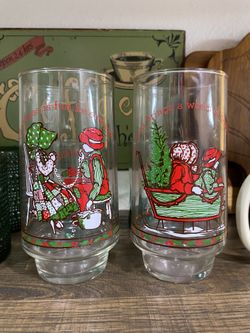 Holly Hobbie Christmas Glasses