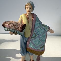 Thomas Kinkade Hawthorne Village Nativity Gifts For My King Figurine 2003 7"