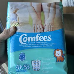 Comfees Boy Training Pants Size 4T-5T, 19 Count (Pack of 6)