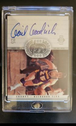 Gail Goodrich Signed Upper Deck Legendary Signatures Card