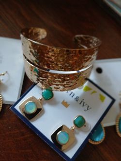 Evie & Emma Turquoise Teardrop Drop Earrings