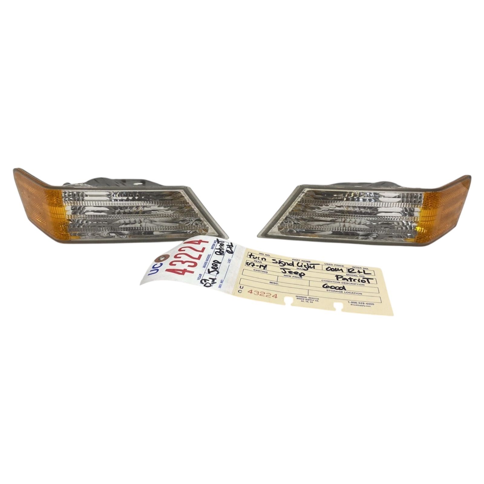 2007 2014 JEEP PATRIOT RIGHT & LEFT SIDE TURN SIGNAL LIGHT PAIR OEM