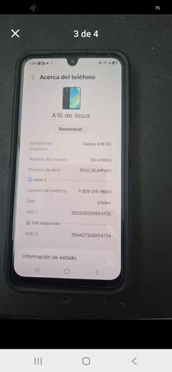 Samsung modelo SW-A166U