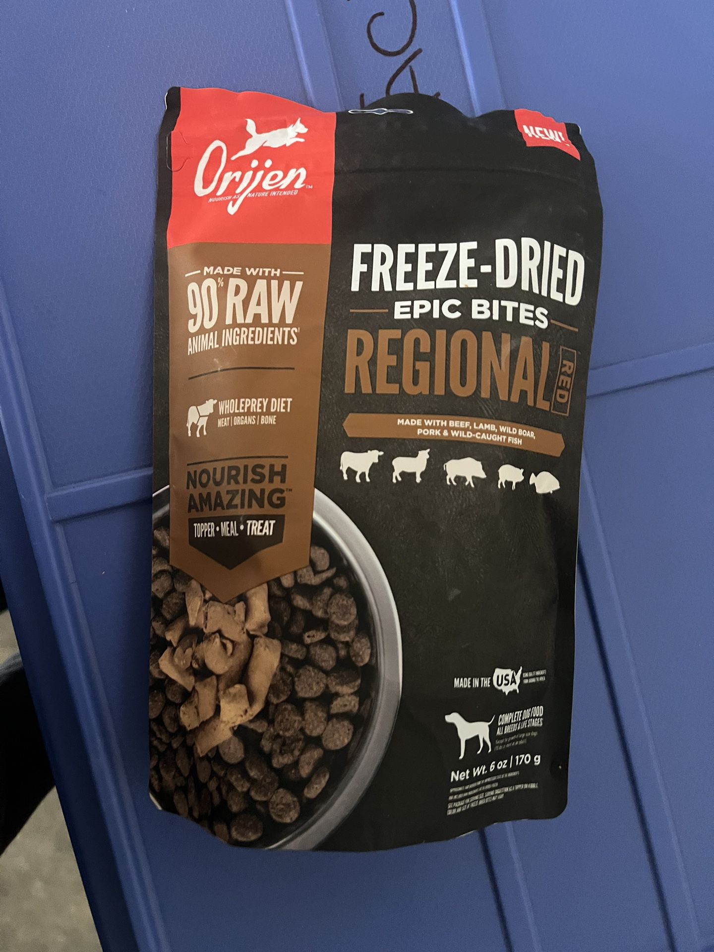 Orijen Regional Red Freeze Dried Epic Bites 6oz 