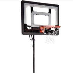 SKLZ Pro Mini Hoop Outdoor Basketball System with Adjustable-Height Pole and 7-Inch Ball, HP08-000