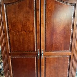 Cherry Wood Armoire 