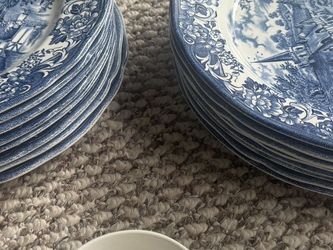 Blue And White Vintage Ironstone Dishes