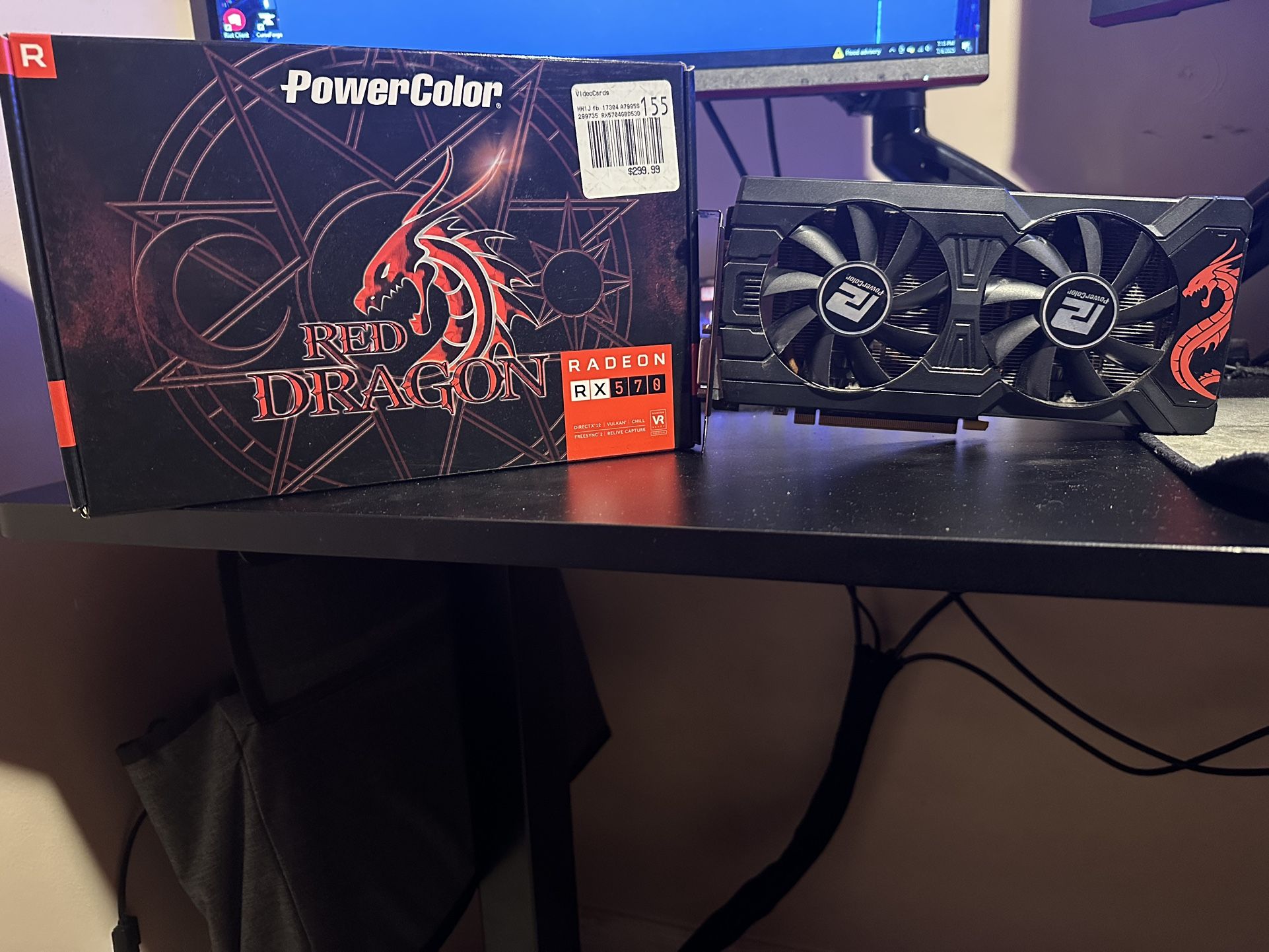 Power color Rx 570 4GBs