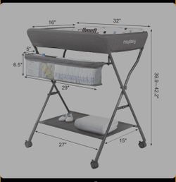 Maydolly Portable Baby Changing Table with Wheels