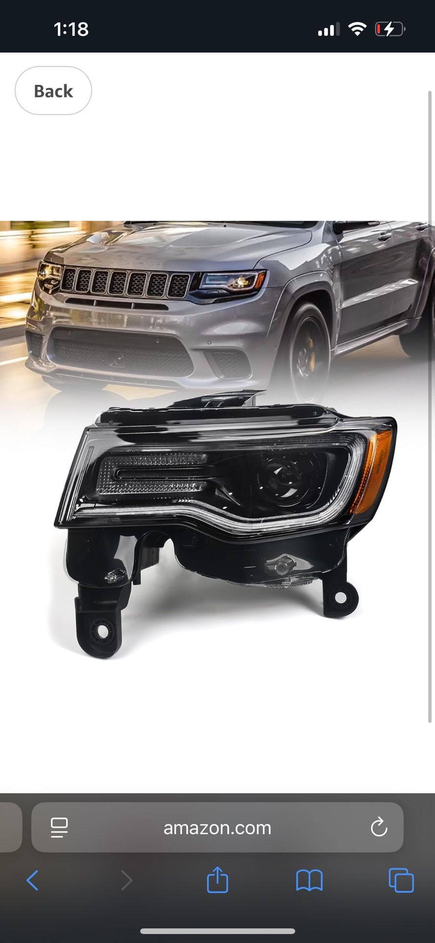 New Jeep grand Cherokee Headlight assembly (Xenon type) 2017-2021