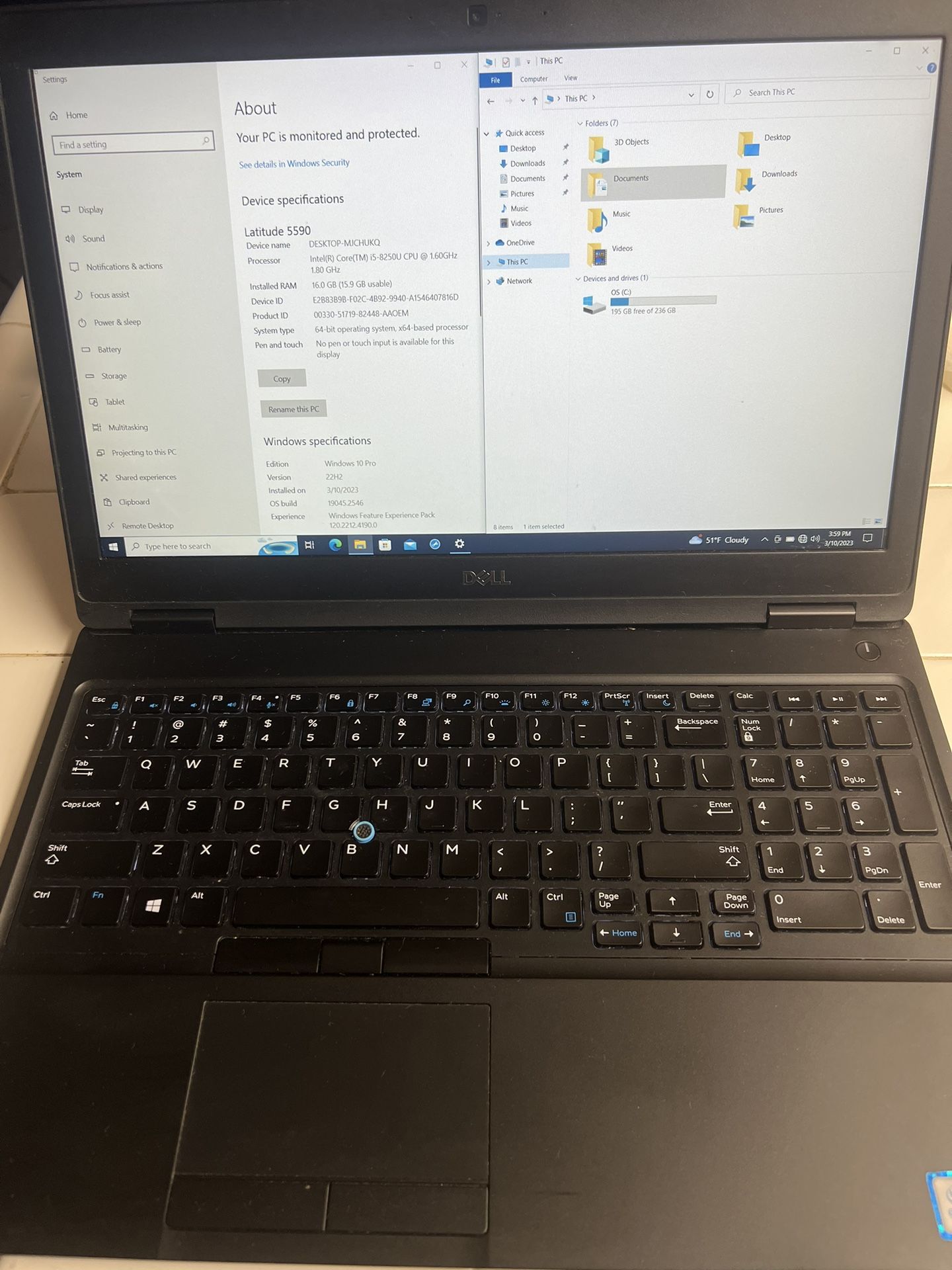 Dell Latitude 5580 Laptop