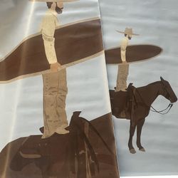 COWBOY SURFER ON HORSE