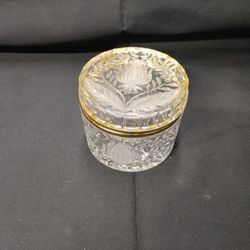 Cut Glass Jewelry Box