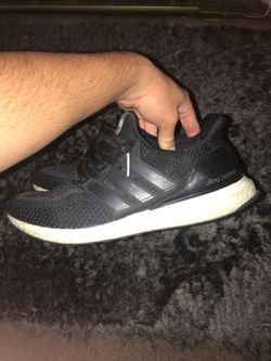 Black adidas ultraboost size 10