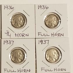 Lot Of Better Grade Buffalo Head Nickels