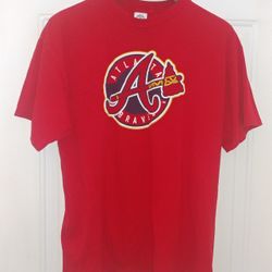 DELTA PRO WEIGHT MLB ATLANTA BRAVES RED SHORT SLEEVE SHIRT SIZE XL