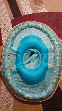 Babies swim float. Creating a bathtub(large tub of course) I used this often to make bathtime safer& easier for me. Great water experience!