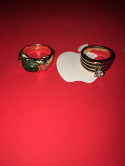 🦅2 rings are 14k gold 💎they are very beautiful rings🦅