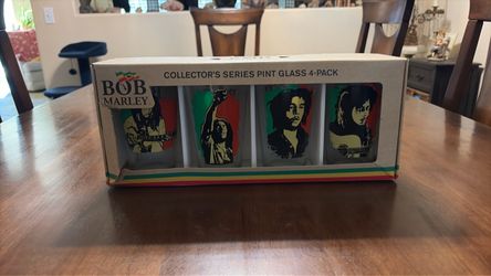 Bob Marley Collector's Series Pint Glass 4-Pack