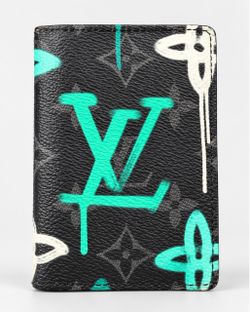 Limited Edition Louis Vuitton LV Graffiti Pocket Organizer M81798 – Multicolor Teal Blue