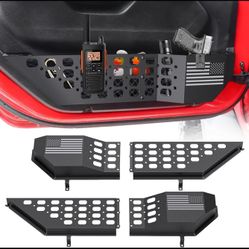 Metal Front Door Pocket Storage Box for Jeep Wrangler JL / Gladiator JT