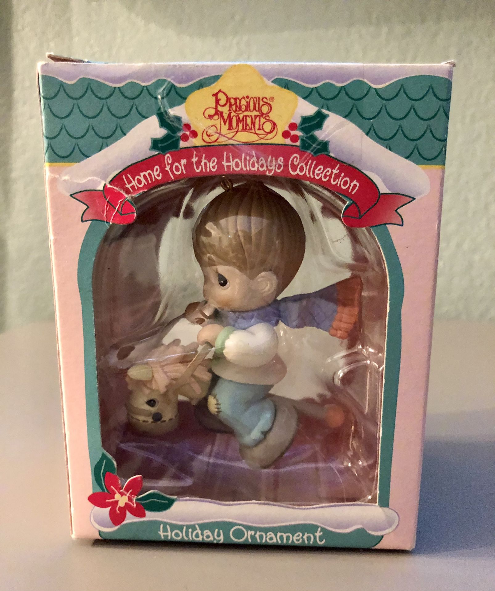 1995 Home For The Holidays Collection Precious Moments Ornament Boy on Horse