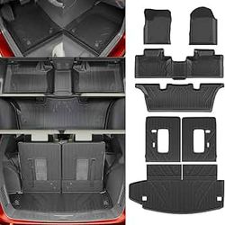 Floor Mats Compatible with 2016-2025 2026 Dodge Durango 6-Seater Trunk Mat Cargo Liner All Weather Back Seat Cover 2024 Durango Accessories (Trunk Mat