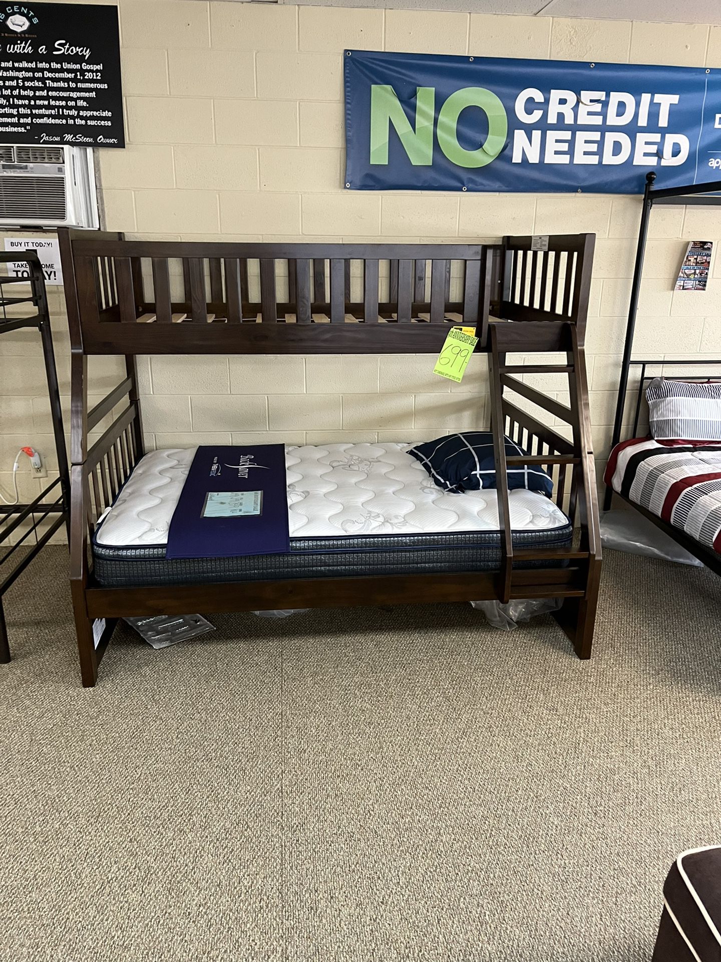 Twin Over Full Bunk Bed = $699