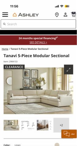 Sectional 5 piece sofa from Ashley Furniture