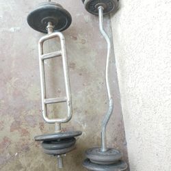 90lbs Weights Curling Bars