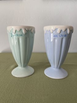 Adorable Ice Cream Sundae Bowls Set of 2