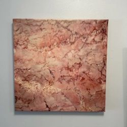 Pink Marble Artwork 20"x 20" ***NEW***