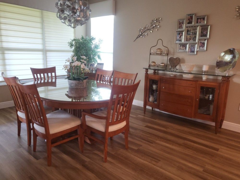 Dinning Set & Sideboard Buffet (Both)