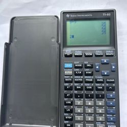 Texas Instrument TI 82 Graphing Calculator W Cover Testedt