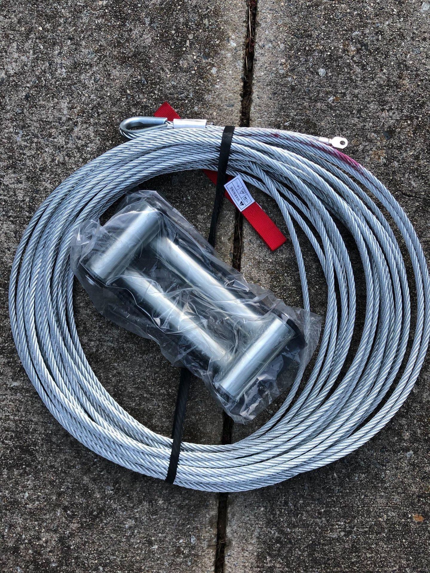 Smittybilt winch steel cable and roller brand new