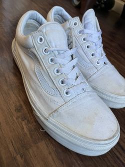 White Old Skool Vans