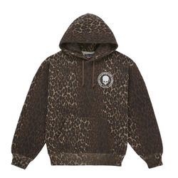 Supreme Number Nine Hooded Sweatshirt Leopard Size M