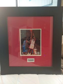 LeBron James professional framed jumpshot picture awesome collectors peice