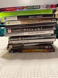 Xbox 360 / PS2 games lot