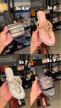 Dior / Tory Burch / coach slides