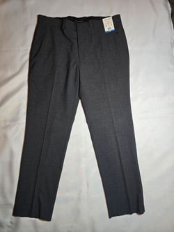 Calvin Klein Gray Slim Fit Dress Pants Stretch Performance Business Casual