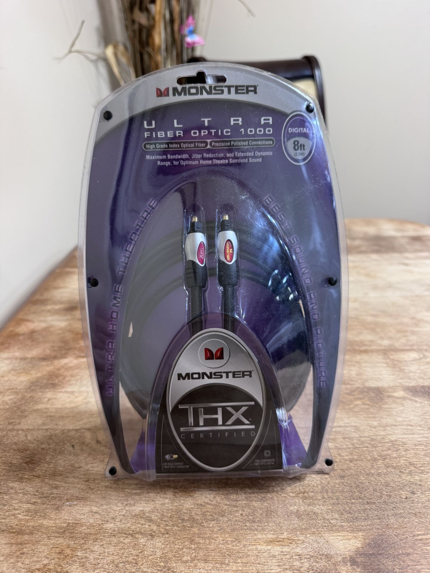 Monster Ultra Fiber Optic 1000 β THX Certified (8 ft / 2.5 m