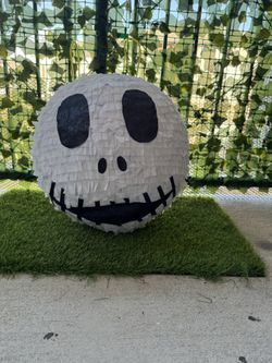 Homemade Jack Skellington Piñata 