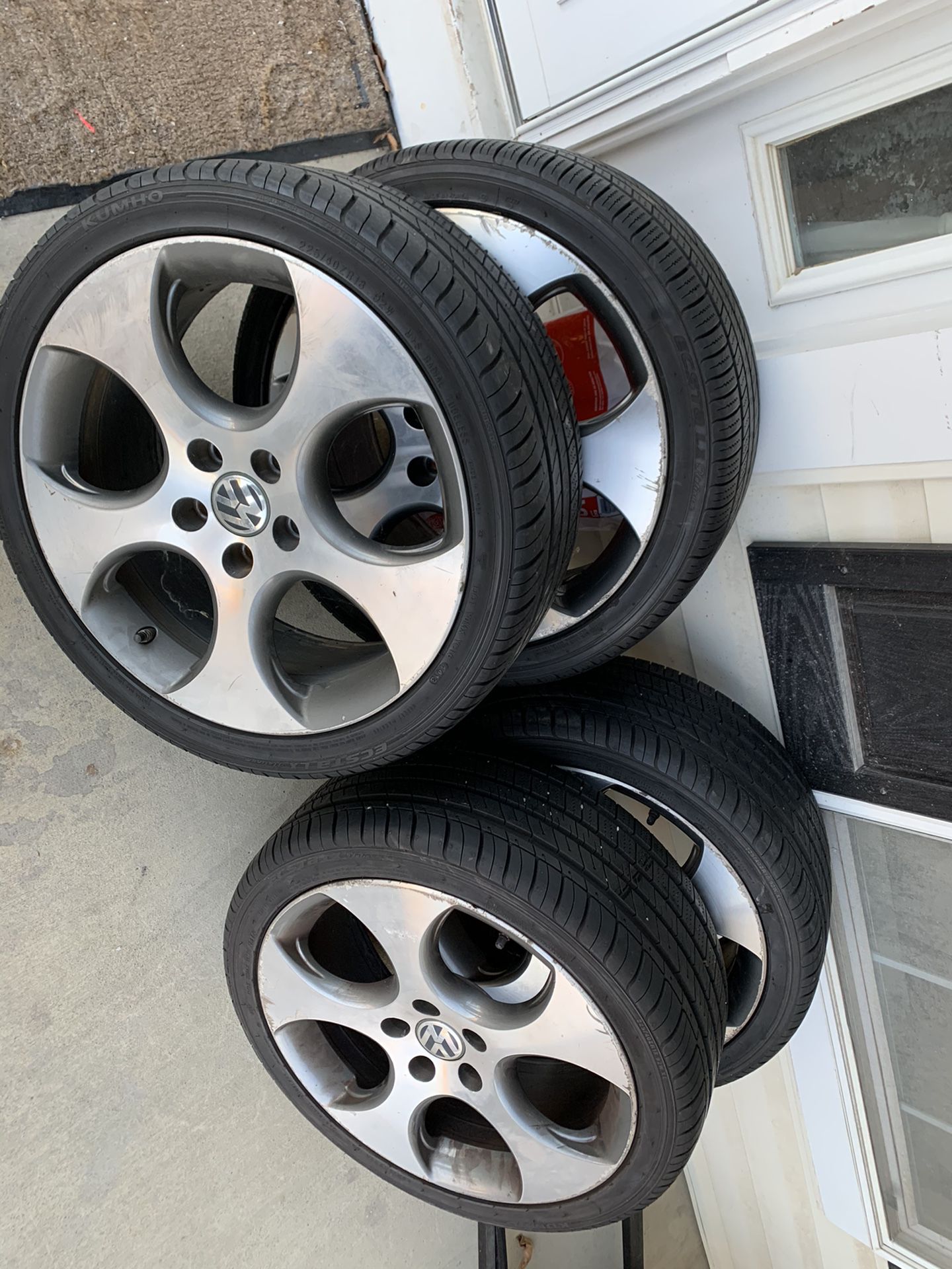 18” rims with three good tires