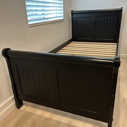 Single Twin Bed frame And Mattress 