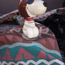 Snoopy Figurine Bobblehead 1976, National Figurine Syndicate Inc,