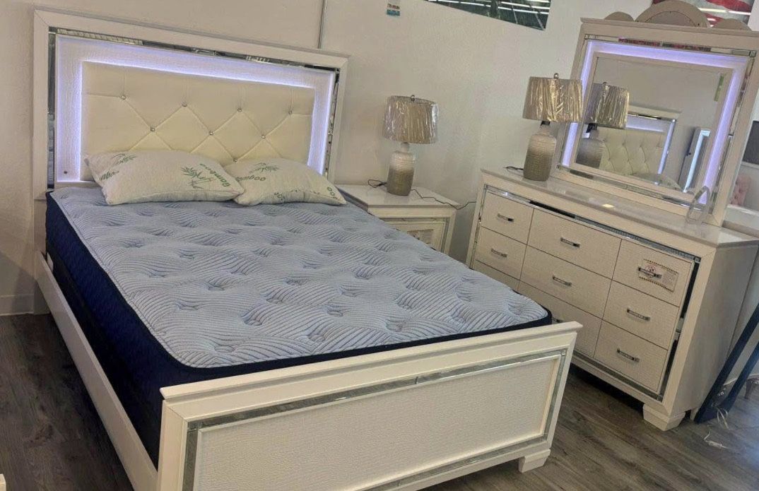 New 4pc Bedroom Set In Box Buy Now Pay Later $39 Down 