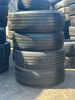 SET OF TIRE 245 60 18 BRIDGESTONE 85% LIFE
