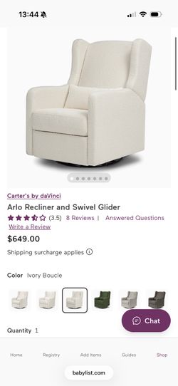 Carters Arlo swivel chair
