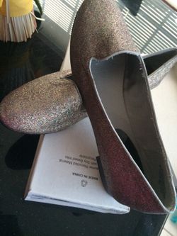 Silver flats sz 9